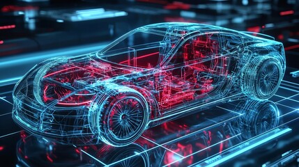 Showcasing innovative features of modern vehicle engineering.