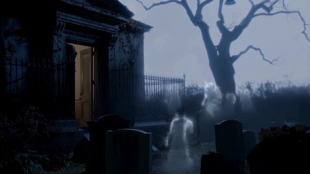UN CIMITERO ABBANDONATO INFESTATO DA FANTASMI
