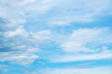 Blue sky background with white clouds