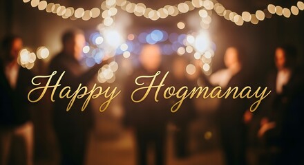 Celebrating the New Year Sparklers, Festive Lights, and Joyous Hogmanay Festivities