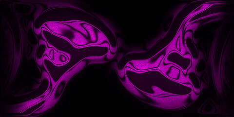 Abstract flowing magenta liquid texture on dark background, organic digital art concept design graphic
