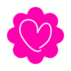 Heart Pink ELEMENTS sticker