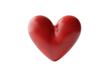 Fototapeta premium A single bright red heart on a black background