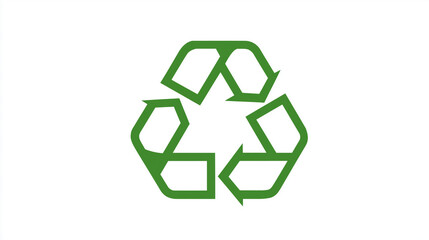 Obraz premium Recycling symbol vector promoting sustainability, environmental responsibility, and waste reduction. Ideal for eco campaigns, green initiatives, packaging, education, and climate awareness materials