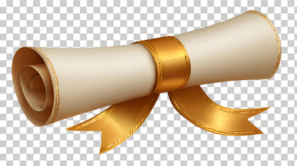 Illustration of a diploma for a professional achievement.