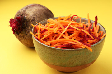 Shredded Carrot and beetroot Salad 