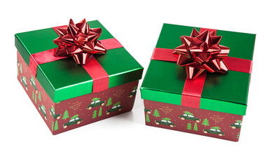 Gift boxes isolated on white background. Clipping path included.