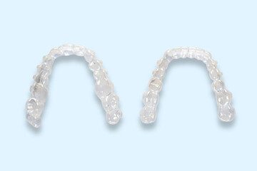 Clear aligner trays for invisible teeth straightening treatment