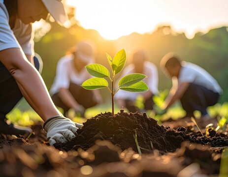 Young Saplings Thrive in Restored Forest