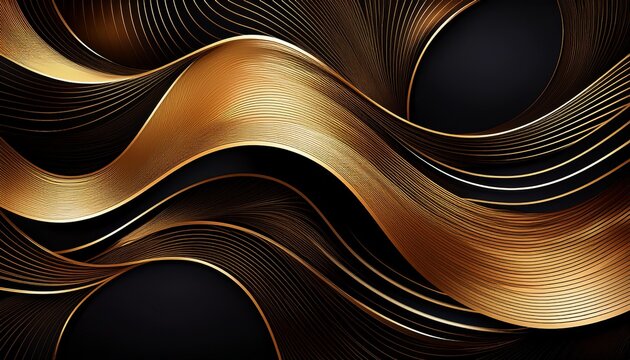 abstract gold lines intersect on black creating a luxe geometric pattern gold line backdrop