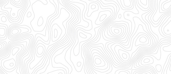 Fototapeta premium topographic seamless pattern with lines. abstract pattern with swirls. white wave paper curved reliefs background. geographic mountain relief. topographic contour lines vector background.