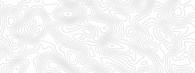 topographic seamless pattern with lines. abstract pattern with swirls. white wave paper curved reliefs background. geographic mountain relief. topographic contour lines vector background.