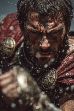 Fierce Spartan warrior