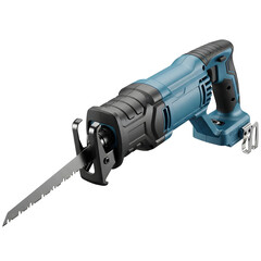 Cordless reciprocating saw tool isolated on transparent background