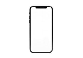 Smartphone screen abstract design isolated on transparent background