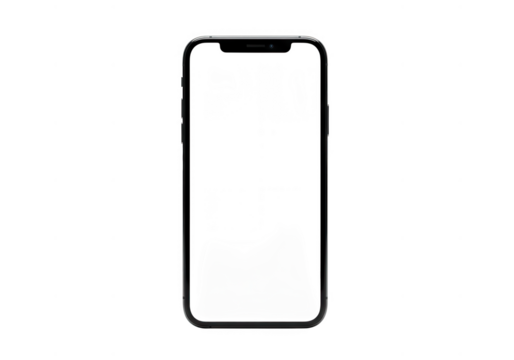 Smartphone screen abstract design isolated on transparent background