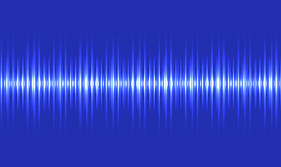 Blue Sound Wave Visualization &ndash; Futuristic Audio Spectrum Pulse, Digital Equalizer Glow Background for Technology, Music, and Audio Production