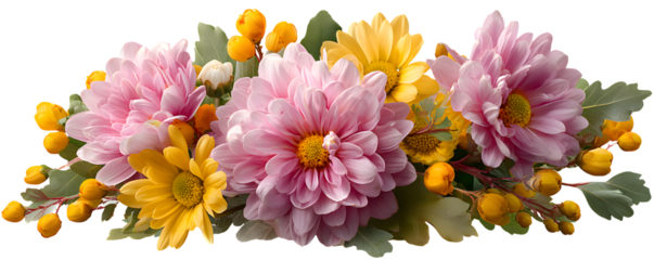 sping flower corner border decor PNG. perfect for holiday cards, festive borders and seasonal decorations.