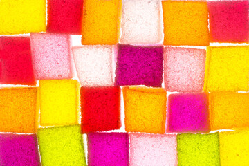 Assortment of colorful fruit jelly candy