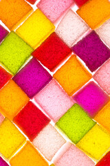 Assortment of colorful fruit jelly candy