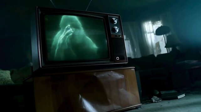 UN FANTASMA DENTRO UNA VECCHIA TELEVISIONE