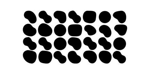 Two abstract geometric shapes on white background element 2