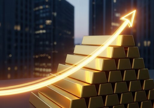 growth of gold in the markets - Powered by Adobe
