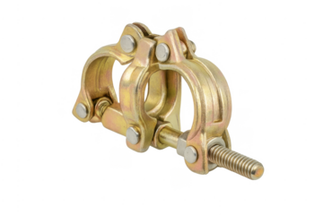 Scaffolding coupler clamp isolated on transparent background