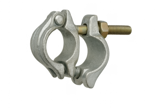 Scaffolding clamp connecting metal pipes for construction industry