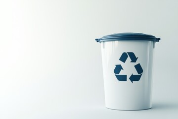 Promoting recycling initiatives urban setting waste management clean environment side view sustainability awareness