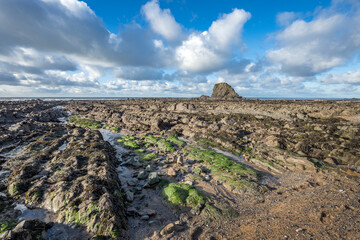 Black Rock towers above all the other rugged rock formations on the South West Coast