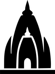 Unique Lord Ram Minimal Silhouette Logos in Pure Black Vector