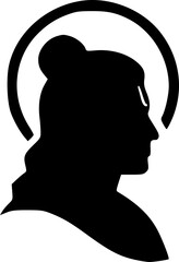 Unique Lord Ram Minimal Vector Silhouette Logos in Pure Black