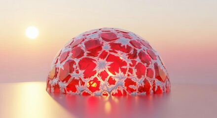 Translucent crystal folds form spectacular sapphire origami twisting into graceful spiral arcs with brilliant aqua cyan glowing edges and soft radiant beams. Abstract modern concept