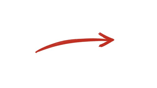 Easy to use Doodle arrow hand drawn