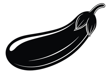 eggplant vector icon illustration on white