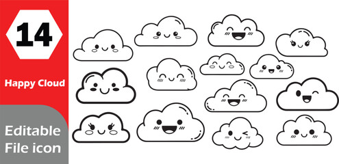 Modern icon set for digital and print design applications