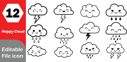 Versatile icon set for digital and print design