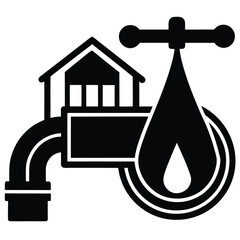 water supply vector icon