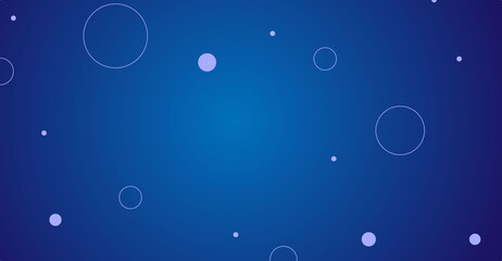 Blue Glowing Bubble Abstract Background