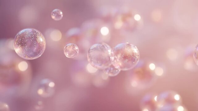champagne and bubbles, pink soap bubbles, bubbles, water, oil, golden