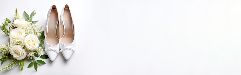 Hochzeitsschuhe Trauringe, Text Freiraum 