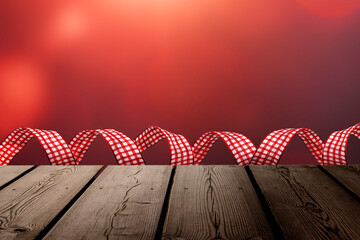 Weihnachtsmotiv mit Rotem Hintergrund