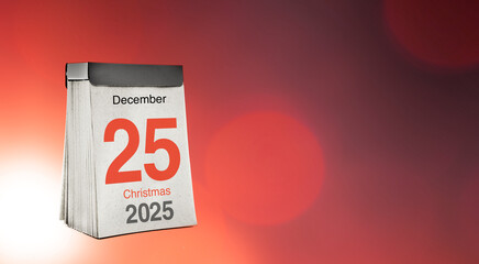 Weihnachtsmotiv mit Kalenderbaltt