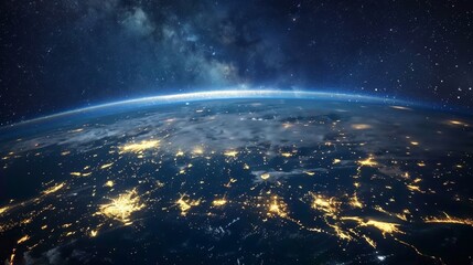 Illuminated earth  a stunning overview of global nighttime light patterns and urban glow