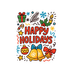 Happy Holiday Celebration Logo Design