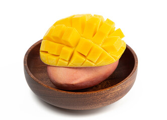 Fresh Red mango isolated on white background