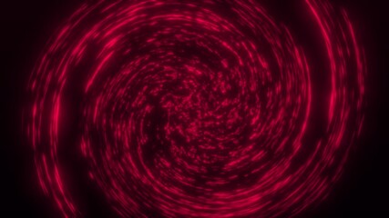 Red glowing vortex swirling with rotating motion. Abstract energy tunnel background with luminous particles and hypnotic depth. Sci-fi design, futuristic digital motion. Seamless loop 4k - Powered by Adobe