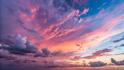 colorful sunset dramatic cloud sky