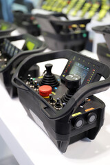 joystick industrial de maquinaria pesada © planeta11